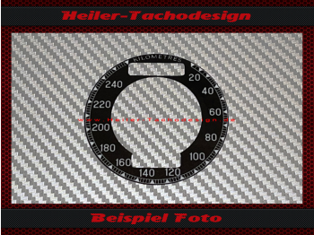 Speedometer Sticker for Aston Martin DB3S 1955 Chronometric 150 Mph to 240 Kmh