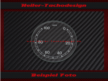 Speedometer Glass Isgus 100 kmh 78 mm