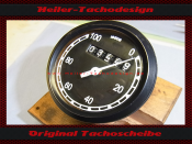 Speedometer Glass Isgus 100 kmh 78 mm