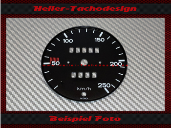 Tachoscheibe für Porsche 911 901 1964 bis 1968 Mph zu Kmh