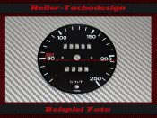 Speedometer Disc for Porsche 911 901 1964 to 1968 Mph to Kmh