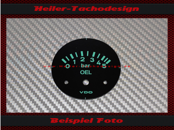 Zifferblatt Öldruck Anzeige für Porsche 356 60 mm Instrument