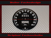 Speedometer Disc for MG Smiths Ø 92 mm 140 Mph to 220 Kmh