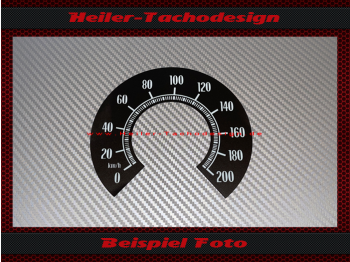 Speedometer Sticker for Chevrolet Chevelle 1968 120 Mph to 200 Kmh