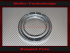 Chrome Ring Front Ring Bezel Tachometer Ring for Porsche 911 912 914 Ø120 x 11,5 mm
