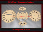 Speedometer Discs for Mercedes W138 260 D 1936 Kraftstoff...