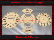 Speedometer Discs for Mercedes W138 260 D 1936 Kraftstoff...