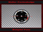 Zusatzinstrument Temperaturanzeige Zifferblatt 40 bis 100...