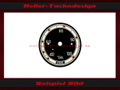 Zusatzinstrument Temperaturanzeige Zifferblatt 40 bis 100...