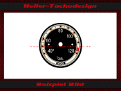 Zusatzinstrument Temperaturanzeige Zifferblatt 40 bis 120...