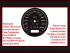 Speedometer Disc for Harley Davidson Road King 2021 Ø100 120 Mph to 190 Kmh