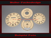 Tachoscheiben für Mercedes 220 W136 120 Kmh VDO...
