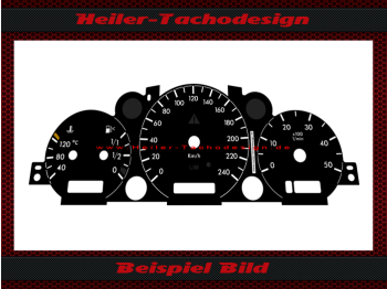 Speedometer Disc for Mercedes W163 ML500 M Class 150 Mph to 240 Kmh