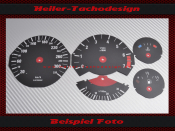 Speedometer Disc for BMW E34 M5 extended to 320 Kmh