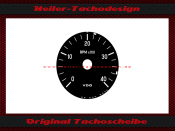 Tachometer Disc for VDO General 0 to 40 Ø70 mm