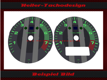 Drehzahlmesser Zifferblatt für Porsche 911 964 993 356 Design - 1
