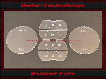 Oil Water Fuel Dials for Alfa Romeo Spider 2000 Touring Serie 102 1957 to 1962