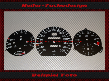 Speedometer Discs for Mercedes W126 380 SE 1980 S Class 300 Kmh