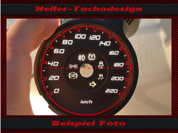 Speedometer Disc for Dodge Charger SE 2015 3D 140 Mph to 220