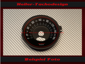Speedometer Disc for Dodge Challenger SRT 392 2018 3D 180 Mph to 300 Kmh