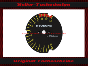 Drehzahlmesser Scheibe für Hyosung GT 125 R 2008