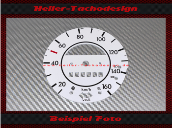 Speedometer Disc for Vw Beetle 1200 1984 160 Kmh 6 Cutoute