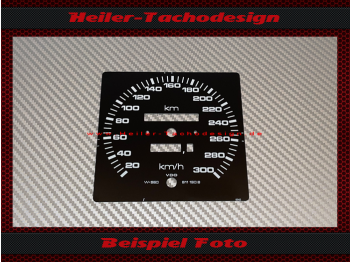 Tachoscheibe für Audi Quattro Urquattro 300 Kmh