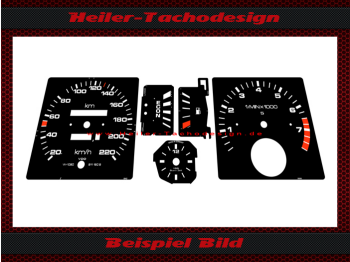 Tachoscheiben für Audi 80 90 Coupe Typ 81 85 220 Kmh