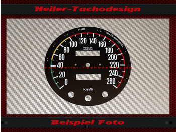 Speedometer Disc for OSI-Ford 20 M TS 1966 to 1968 extended to 260 km/h