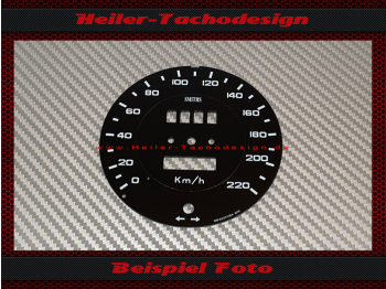 Speedometer Disc for Lotus Elan S4 1969 Smits Ø 92 mm 140 Mph to 220 Kmh