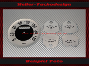 Set Tachoscheiben für Ford F1 1951 90 Mph zu 160 Kmh