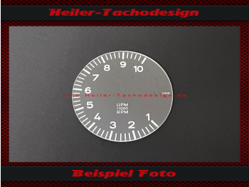 Drehzahlmesser Zifferblatt Glas für Porsche 911 912 914 901 930 959 10000 UPM 6 Uhr