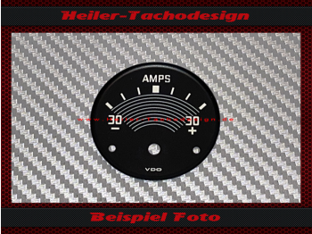 Additional Instrument Dial Ammeter for VW Bulli T1 VW Beetle VDO Ø47 mm - 1