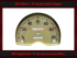 Speedometer Disc for Borgward Isabella Coupe 120 Mph to 200 Kmh