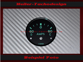 Dial Amps Display for Porsche 356 52 mm Instrument