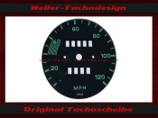 Set Speedometer Discs for Porsche 356 C 120 Mph to 200 Kmh