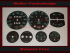 Set Speedometer Discs for Porsche 356 C 120 Mph to 200 Kmh