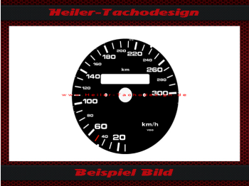 Tachoscheibe für Porsche 911 964 993 Schalter 6 Uhr Stellung 300 Kmh - 2