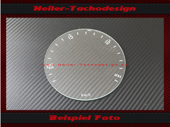 Speedometer glass for tractor meter Deutz 0 to 22 km/h