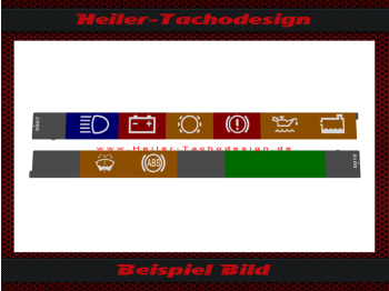 Tachosymbole Speedometer Symbols Bar for Mercedes  W201 190E C Class - 1