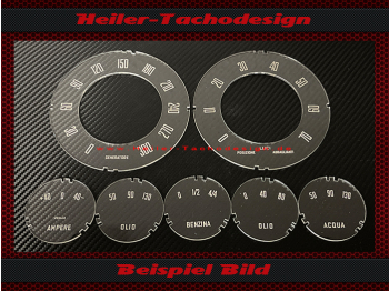 Tachoscheiben für Iso Automotoveicoli S.p.A Iso Rivolta 300 GT 1962 bis 1970