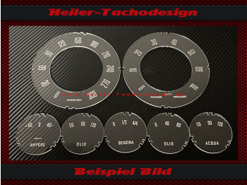 Tachoscheiben für Iso Automotoveicoli S.p.A Iso Rivolta 300 GT 1962 bis 1970