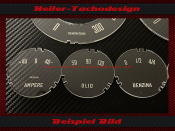 Tachoscheiben für Iso Automotoveicoli S.p.A Iso Rivolta 300 GT 1962 bis 1970