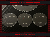 Tachoscheiben für Iso Automotoveicoli S.p.A Iso Rivolta 300 GT 1962 bis 1970