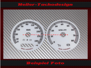 Speedometer Discs for Harley Davidson Street Glide 2006 Mph zu Kmh