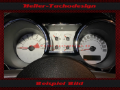Tachoscheibe f&uuml;r Ford Mustang GT 2005 bis 2009 140 Mph zu 240 Kmh