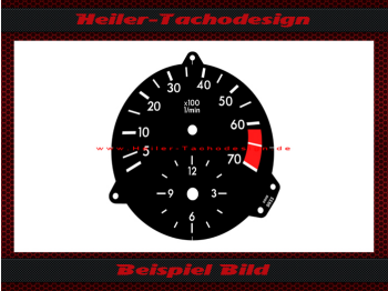 Drehzahlmesserscheibe für Mercedes SL W126 S Klasse 7 RPM - 3