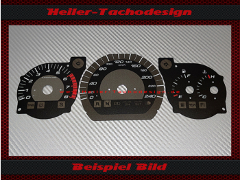 Speedometer Disc for Honda Goldwing GL 1800 2005 to 2015 Mph to Kmh Symbole - 2