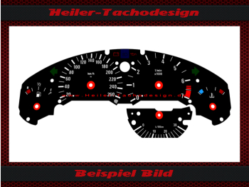 Speedometer Disc for BMW E36 325i 1991 160 Mph to 260 Kmh 7 RPM