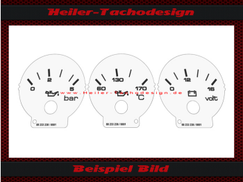 Additional Instrument Dials for Audi 100 Audi 200 Set 2